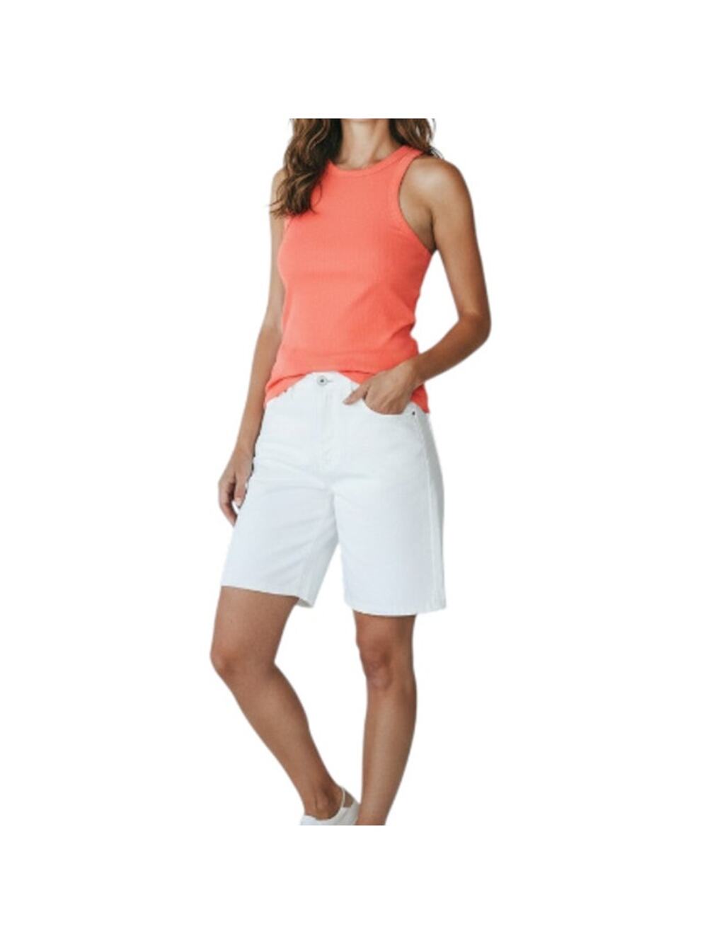 ARAMINTA JAMES Everyday Knit Tank Top Women 8/S Apricot Resort City Travel NWT